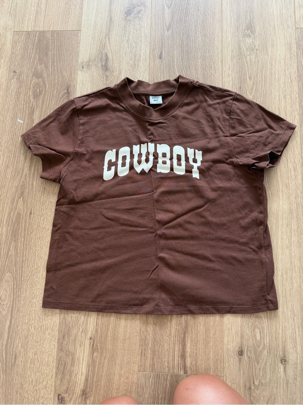 Sunday Best Brown 'COWBOY' Graphic Tee